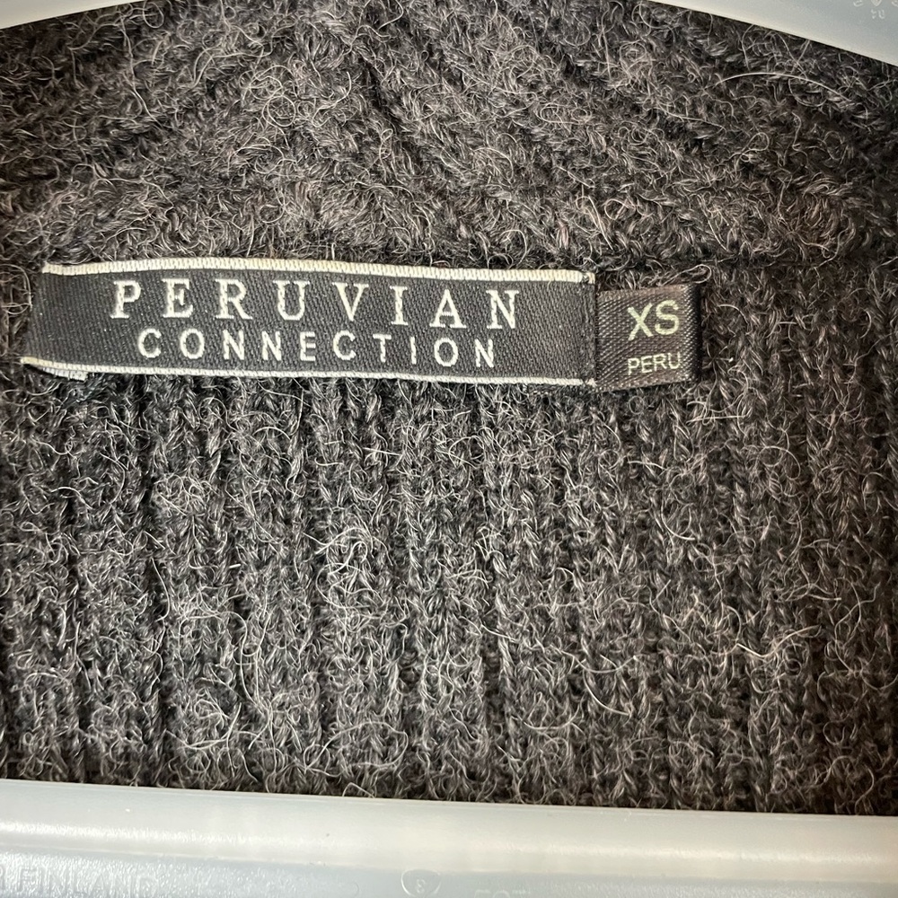 Peruvian Connection Open Front Faux Suede Trim Al… - image 7